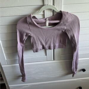 Long sleeve aritzia babaton cropped top